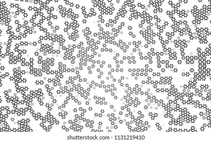 Dark Silver, Gray vector background with colored stars. Modern geometrical abstract illustration with stars. The pattern can be used for wrapping gifts.