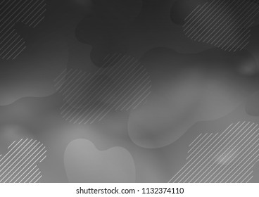 Dark Silver, Gray vector background with straight lines. Modern geometrical abstract illustration with staves. The pattern can be used as ads, poster, banner for commercial.