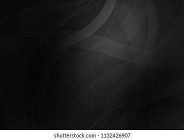Dark Silver, Gray vector background with bubble shapes. Blurred geometric sample with gradient bubbles.  Textured wave pattern for backgrounds.