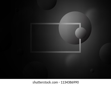 Dark Silver, Gray vector background with dots. Illustration with set of shining colorful abstract circles. The pattern can be used for beautiful websites.