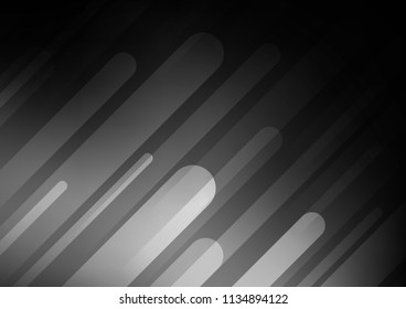 Dark Silver, Gray vector background with straight lines. Decorative shining illustration with lines on abstract template. The pattern can be used as ads, poster, banner for commercial.