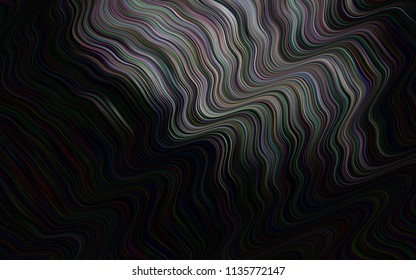 Dark Silver, Gray vector background with shapes. Shining illustration, which consist of blurred lines . A completely new template for your business design.