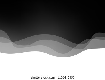 Dark Silver, Gray vector background with lamp shapes. Glitter abstract illustration with wry lines. A completely new template for your business design.