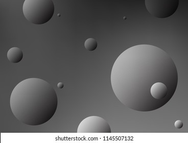 Dark Silver, Gray vector background with dots. Beautiful colored illustration with blurred circles in nature style. New design for ad, poster, banner of your website.