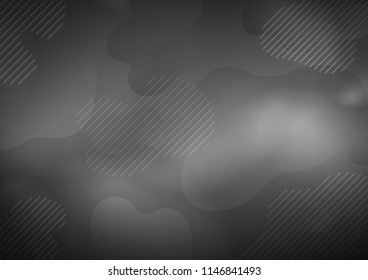Dark Silver, Gray vector background with straight lines. Decorative shining illustration with lines on abstract template. The template can be used as a background.
