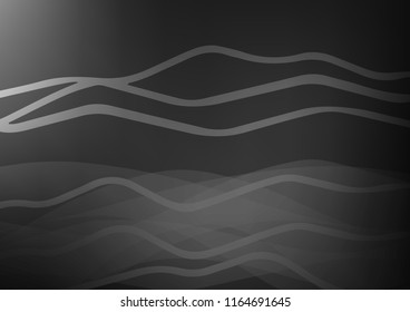 Dark Silver, Gray vector background with straight lines. Decorative shining illustration with lines on abstract template. The pattern can be used for websites.
