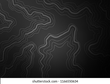 Dark Silver, Gray vector background with bent lines. Colorful illustration in abstract marble style with gradient. A completely new marble design for your business.