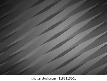 Dark Silver, Gray vector background with straight lines. Blurred decorative design in simple style with lines. The pattern can be used for busines ad, booklets, leaflets