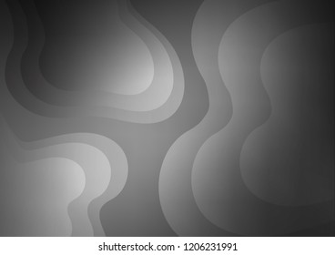 Dark Silver, Gray vector background with lamp shapes. Brand new colored illustration in marble style with gradient. A completely new template for your business design.