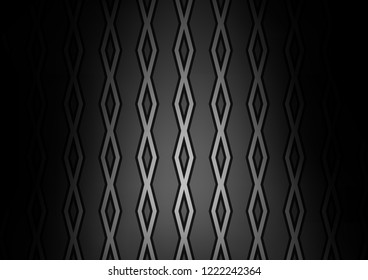Dark Silver, Gray vector background with lines, rhombuses. Modern geometric abstract illustration with lines, squares. Best design for your ad, poster, banner.