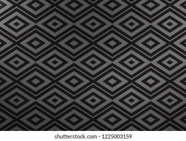 Dark Silver, Gray vector background with lines, rhombuses. Modern geometric abstract illustration with lines, squares. Pattern for websites, landing pages.