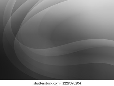 Dark Silver, Gray vector background with lamp shapes. A sample with blurred bubble shapes. A completely new template for your business design.
