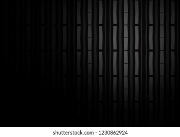 Dark Silver, Gray vector background with straight lines. Lines on blurred abstract background with gradient. Smart design for your business advert.