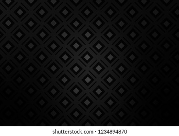 Dark Silver, Gray vector background with lines, rhombuses. Colorful lines, squares on abstract background with gradient. Pattern for business booklets, leaflets.