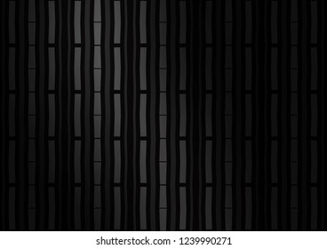 Dark Silver, Gray vector background with straight lines. Modern geometrical abstract illustration with staves. Best design for your ad, poster, banner.