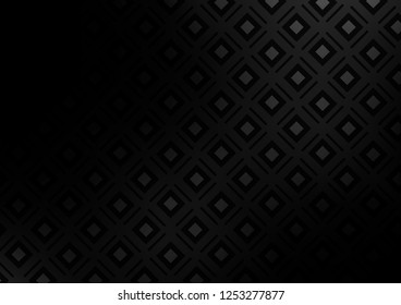 Dark Silver, Gray vector background with lines, rhombuses. Colorful illustration with lines, cubes on abstract template. Backdrop for TV commercials.