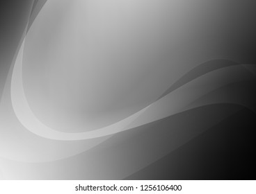 Dark Silver, Gray vector background with lava shapes. Geometric illustration in marble style with gradient.  Brand new design for your ads, poster, banner.
