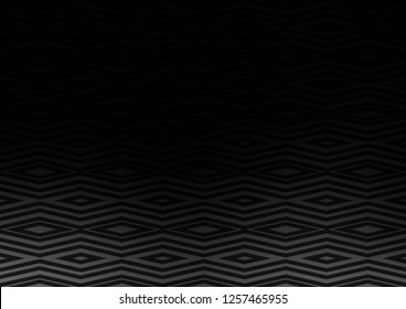 Dark Silver, Gray vector background with lines, rhombuses. Glitter abstract illustration with colorful lines, rhombuses. Smart design for your business advert.