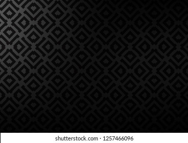 Dark Silver, Gray vector background with lines, rhombuses. Modern geometric abstract illustration with lines, squares. Backdrop for TV commercials.