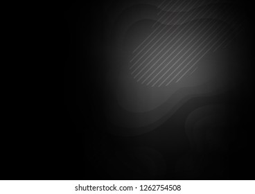 Dark Silver, Gray vector background with straight lines. Glitter abstract illustration with colored sticks. The pattern can be used for websites.
