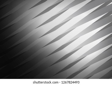 Dark Silver, Gray vector background with straight lines. Blurred decorative design in simple style with lines. The template can be used as a background.