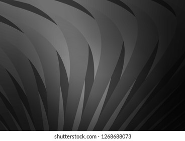 Dark Silver, Gray vector background with straight lines. Shining colored illustration with narrow lines. The pattern can be used as ads, poster, banner for commercial.