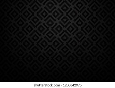 Dark Silver, Gray vector background with lines, rhombuses. Colorful lines, squares on abstract background with gradient. Pattern for ads, posters, banners.