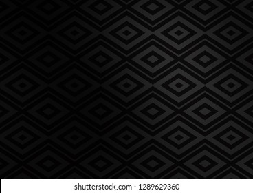 Dark Silver, Gray vector background with lines, rhombuses. Modern geometric abstract illustration with lines, squares. Pattern for business booklets, leaflets.