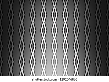 Dark Silver, Gray vector background with lines, rhombuses. Glitter abstract illustration with colorful lines, rhombuses. Pattern for websites, landing pages.