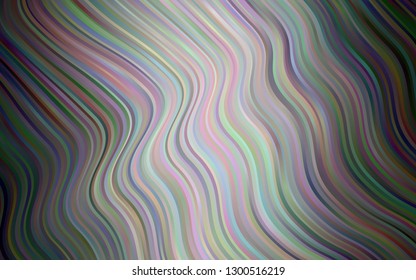 Dark Silver, Gray vector background with bent ribbons. An elegant bright illustration with gradient. Marble style for your business design.