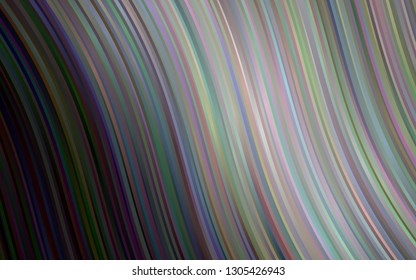 Dark Silver, Gray vector background with bent ribbons. Geometric illustration in marble style with gradient.  A new texture for your  ad, booklets, leaflets.