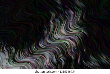 Dark Silver, Gray vector background with liquid shapes. Blurred geometric sample with gradient bubbles.  The best blurred design for your business.