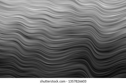 Dark Silver, Gray vector background with lava shapes. Shining illustration, which consist of blurred lines, circles. The template for cell phone backgrounds.