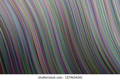 Dark Silver, Gray vector background with liquid shapes. Shining illustration, which consist of blurred lines, circles. The best blurred design for your business.