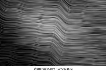 Dark Silver, Gray vector background with liquid shapes. Creative geometric illustration in marble style with gradient. A completely new template for your business design.