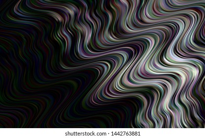 Dark Silver, Gray vector background with bubble shapes. Blurred geometric sample with gradient bubbles.  A completely new marble design for your business.