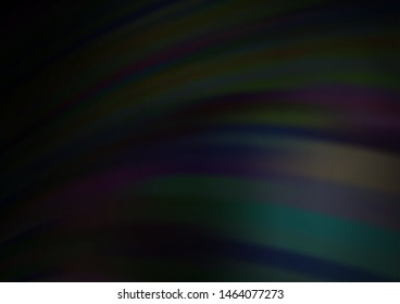 Dark Silver, Gray vector background with liquid shapes. A vague circumflex abstract illustration with gradient. The elegant pattern for brand book.