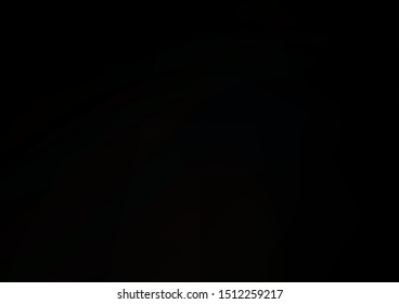 Dark Silver, Gray vector background with bent ribbons. A sample with blurred bubble shapes. New composition for your brand book.