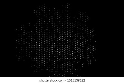 Dark Silver, Gray vector background with bubbles. Illustration with set of shining colorful abstract circles. Pattern of water, rain drops.