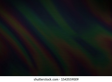 Dark Silver, Gray vector background with bent lines. A sample with blurred bubble shapes. Textured wave pattern for backgrounds.