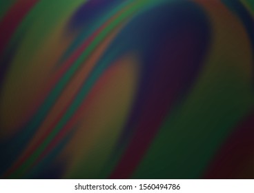 Dark Silver, Gray vector background with bent ribbons. Creative geometric illustration in marble style with gradient. A completely new marble design for your business.