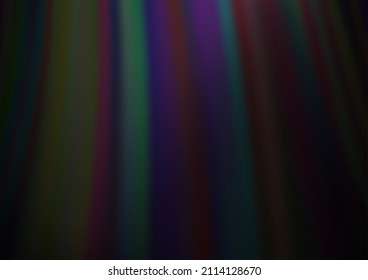Dark Silver, Gray vector background with bubble shapes. Modern gradient abstract illustration with bandy lines. Textured wave pattern for backgrounds.