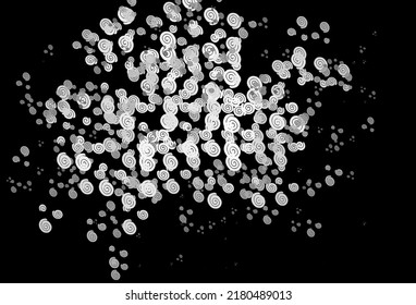 Dark Silver, Gray vector background with liquid shapes. A completely new color illustration in marble style. Brand new design for your ads, poster, banner.