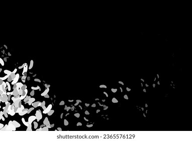 Dark Silver, Gray vector background with abstract forms. Modern abstract illustration with colorful random forms. Modern design for your business card.