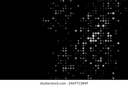 Dark Silver, Gray vector background with bubbles. Modern abstract illustration with colorful water drops. Pattern for ads, booklets.
