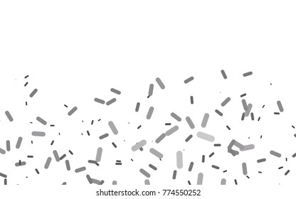 Dark Silver, Gray vector background with straight lines. Glitter abstract illustration with colored sticks. Best design for your ad, poster, banner.