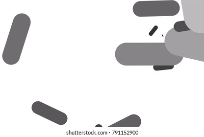 Dark Silver, Gray vector background with straight lines. Decorative shining illustration with lines on abstract template. The template can be used as a background.