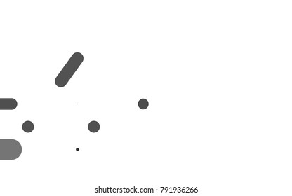 Dark Silver, Gray vector background with straight lines. Shining colored illustration with rounded stripes. Best design for your ad, poster, banner.