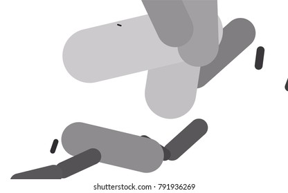 Dark Silver, Gray vector background with straight lines. Capsules on blurred abstract background with gradient. Smart design for your business advert.