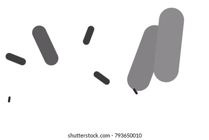 Dark Silver, Gray vector background with straight lines. Modern geometrical abstract illustration with staves. The pattern can be used as ads, poster, banner for medicine.